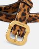 Miu Miu Miu Miu Leopard-print calf hair belt - 3
