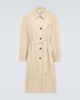 Miu Miu Miu Miu Logo cotton gabardine trench coat - 1