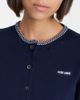 Miu Miu Miu Miu Logo cropped cotton cardigan - 3