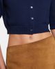 Miu Miu Miu Miu Logo cropped cotton cardigan - 4