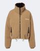 Miu Miu Miu Miu Logo fleece down jacket - 1
