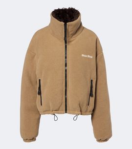 Miu Miu Miu Miu Logo fleece down jacket