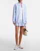 Miu Miu Miu Miu Logo gingham cotton blouson jacket - 7