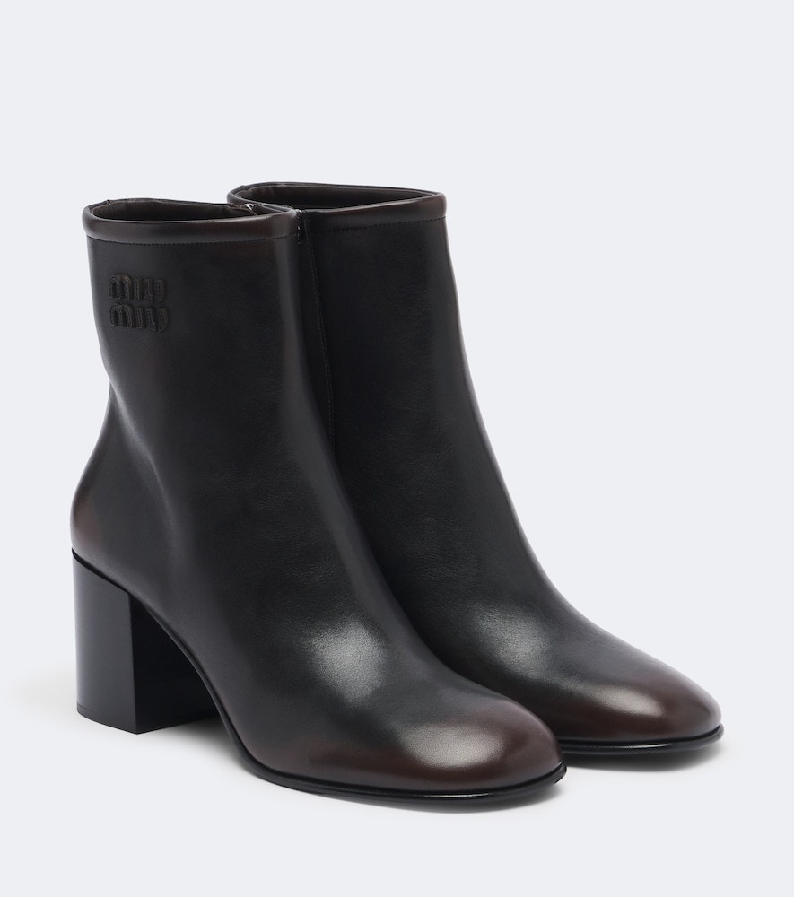 Miu Miu - Shearling-lined suede boots