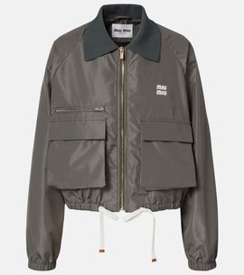 Miu Miu Miu Miu Logo technical blouson jacket