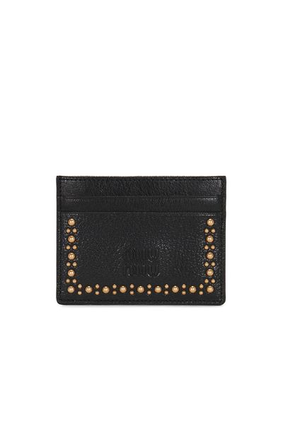Miu Miu Miu Miu Madras Borchie Card Case