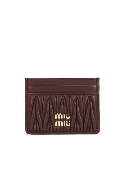 Miu Miu Miu Miu Matelasse Card Holder
