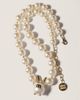Miu Miu Miu Miu Metal and Imitation Pearl Necklace - 2