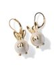Miu Miu Miu Miu Metal Bunny Earrings with Pendant - 1