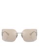 Miu Miu Miu Miu Metal Shield Sunglasses, 80mm - 2