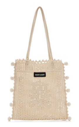 Miu Miu Miu Miu Mini Crochet Tote