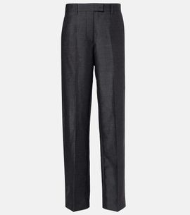 Miu Miu Miu Miu Mohair and wool wide-leg pants