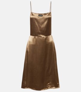 Miu Miu Miu Miu Open-back satin minidress