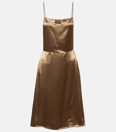 Miu Miu Miu Miu Open-back satin minidress