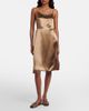 Miu Miu Miu Miu Open-back satin minidress - 2