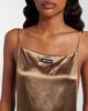 Miu Miu Miu Miu Open-back satin minidress - 3