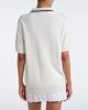 Miu Miu Miu Miu Open-knit cotton polo shirt - 5
