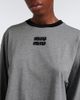 Miu Miu Miu Miu Oversized cotton jersey T-shirt - 3