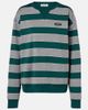 Miu Miu Miu Miu Oversized striped cotton jersey sweatshirt - 1