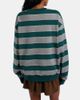 Miu Miu Miu Miu Oversized striped cotton jersey sweatshirt - 4
