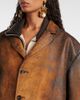 Miu Miu Miu Miu Oversized suede jacket - 4