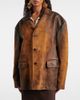 Miu Miu Miu Miu Oversized suede jacket - 7