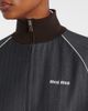 Miu Miu Miu Miu Pinstripe virgin wool blouson - 4