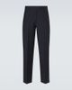 Miu Miu Miu Miu Pleated mohair and wool straight-leg pants - 1