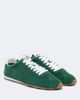 Miu Miu Miu Miu Plume leather-trimmed suede sneakers - 1