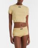 Miu Miu Miu Miu Pointelle cotton micro shorts - 2