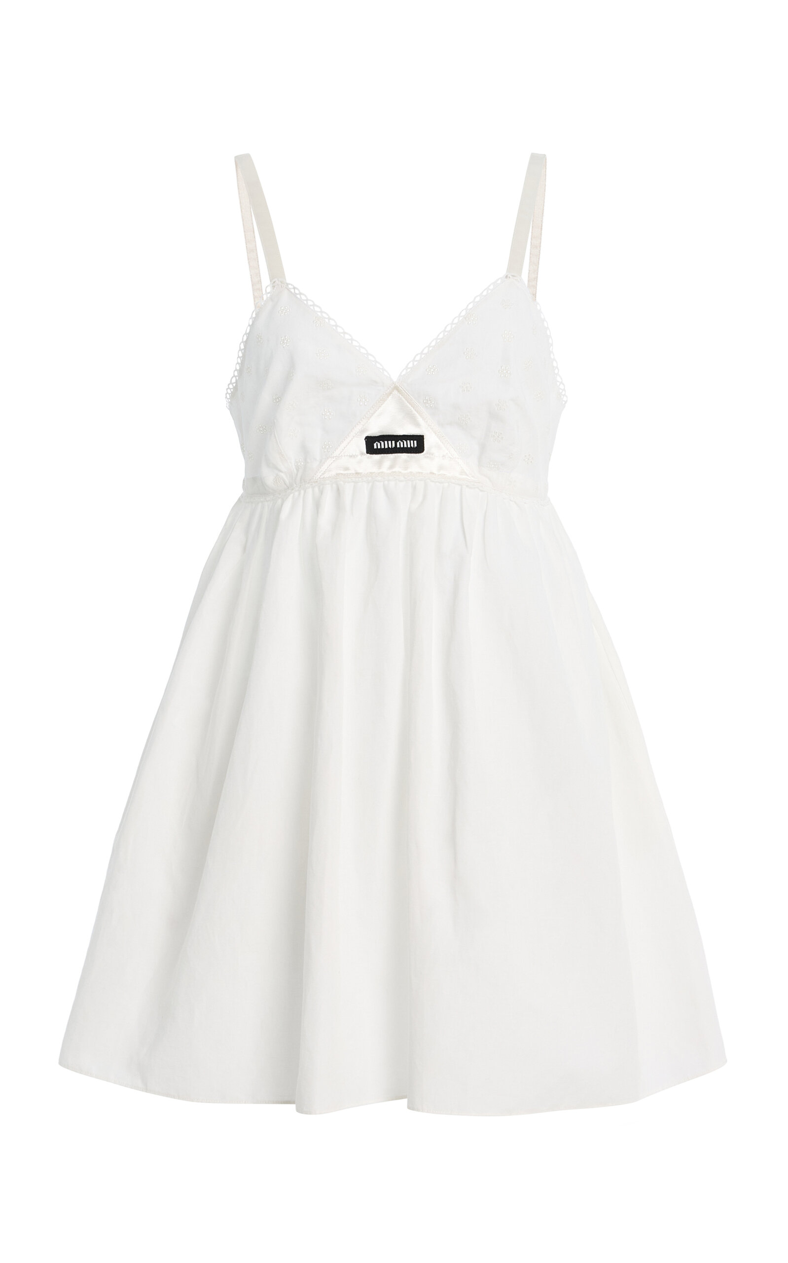 Miu Miu Miu Miu Pop CottonBlend Mini Dress