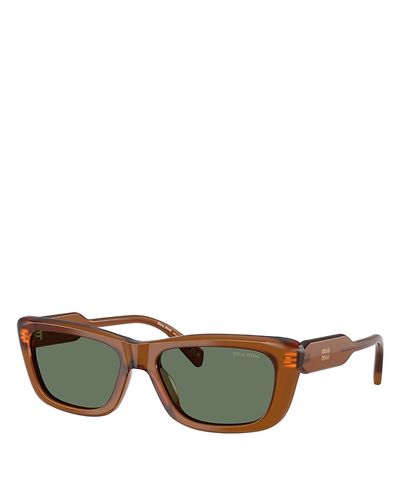Miu Miu Miu Miu Rectangular Sunglasses, 56mm
