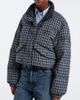 Miu Miu Miu Miu Reversible checked cotton flannel down jacket - 5