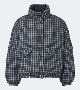 Miu Miu Miu Miu Reversible cotton flannel down jacket
