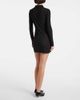 Miu Miu Miu Miu Ribbed-knit cotton jersey polo dress - 3