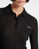 Miu Miu Miu Miu Ribbed-knit cotton jersey polo dress - 4