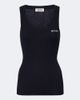 Miu Miu Miu Miu Ribbed-knit cotton tank top - 1