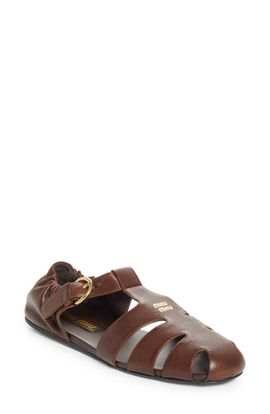 Miu Miu Miu Miu Ruches Fisherman Sandal