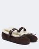 Miu Miu Miu Miu Shearling-lined suede ballet flats - 1