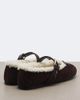 Miu Miu Miu Miu Shearling-lined suede ballet flats - 4