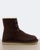 Miu Miu Miu Miu Shearling-lined suede lace-up boots - 5