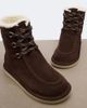 Miu Miu Miu Miu Shearling-lined suede lace-up boots - 6