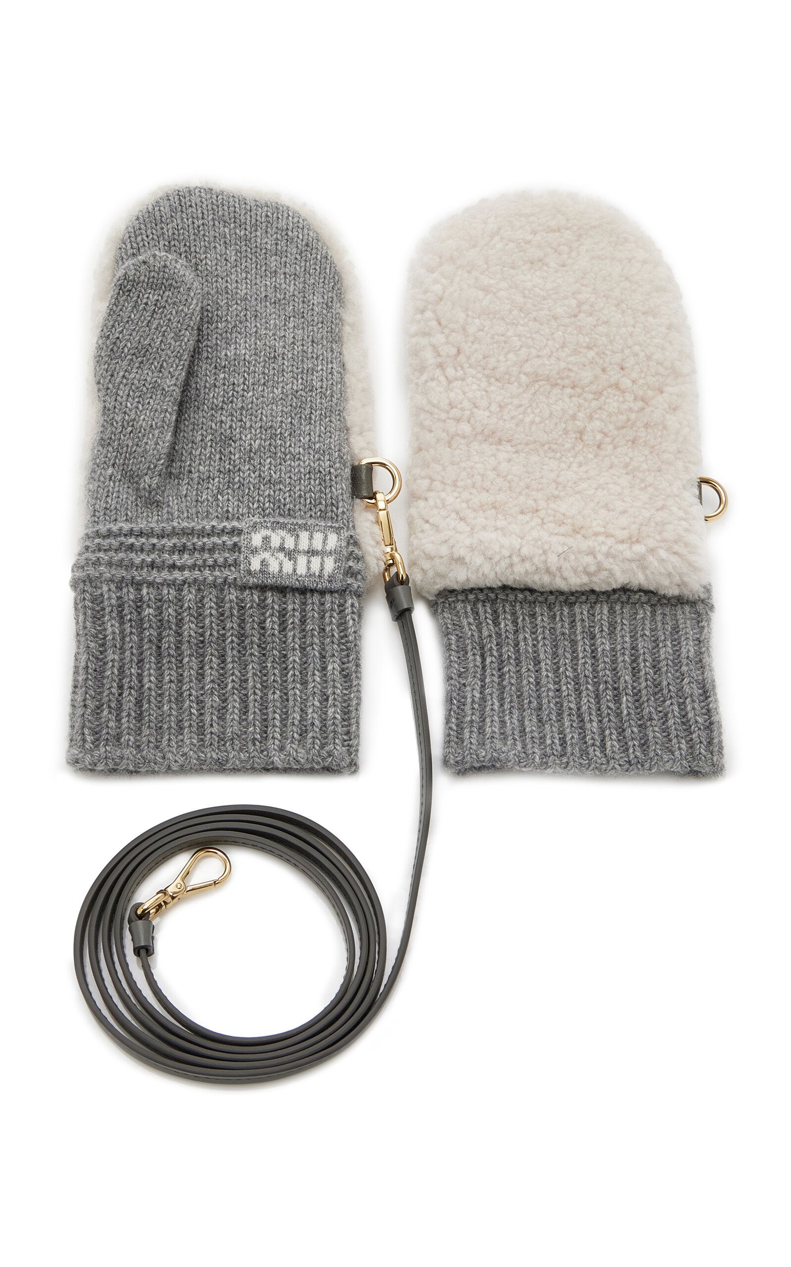 Miu Miu Miu Miu Shearling Mittens