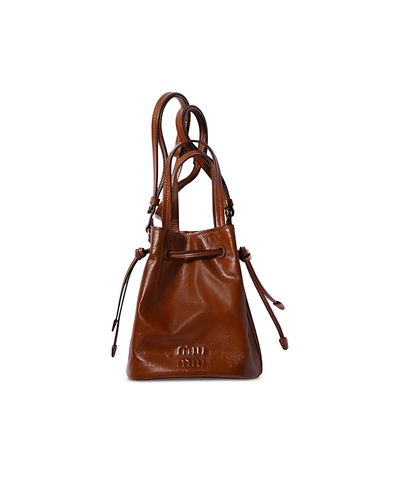 Miu Miu Miu Miu Shiny Leather Pouch