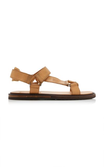 Miu Miu Miu Miu Slingback Leather Sandals