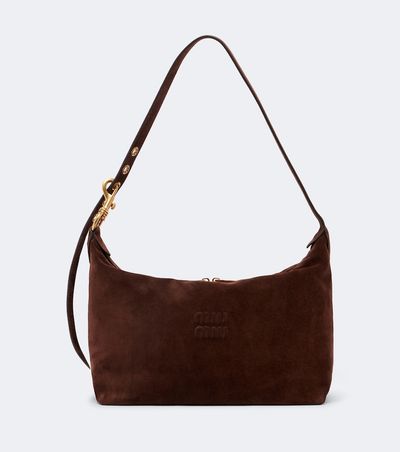Miu Miu Miu Miu Spirit Medium suede shoulder bag