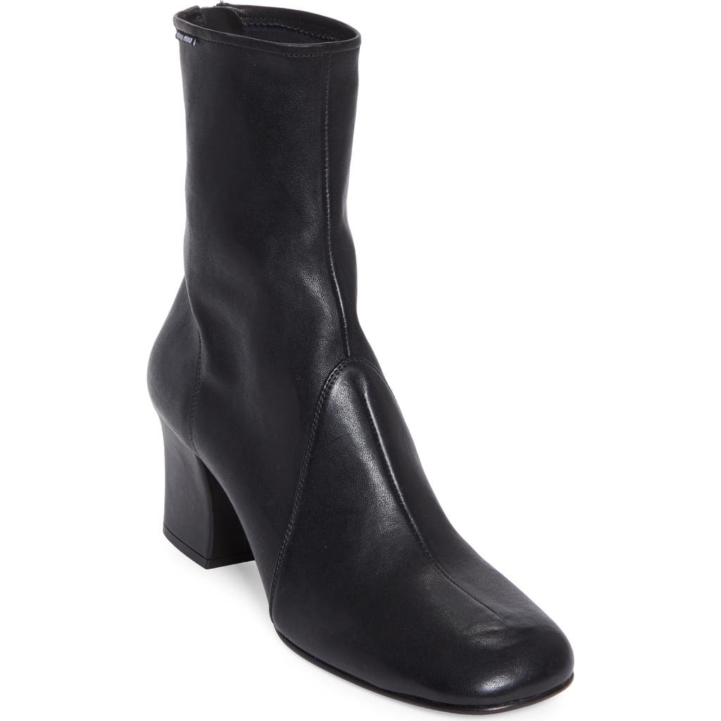 Miu Miu Miu Miu Stretch Leather Bootie