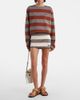 Miu Miu Miu Miu Striped cotton jersey miniskirt - 2
