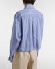 Miu Miu Miu Miu Striped cropped cotton poplin shirt - 5