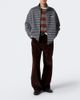Miu Miu Miu Miu Striped oversized cotton fleece sweatshirt - 2